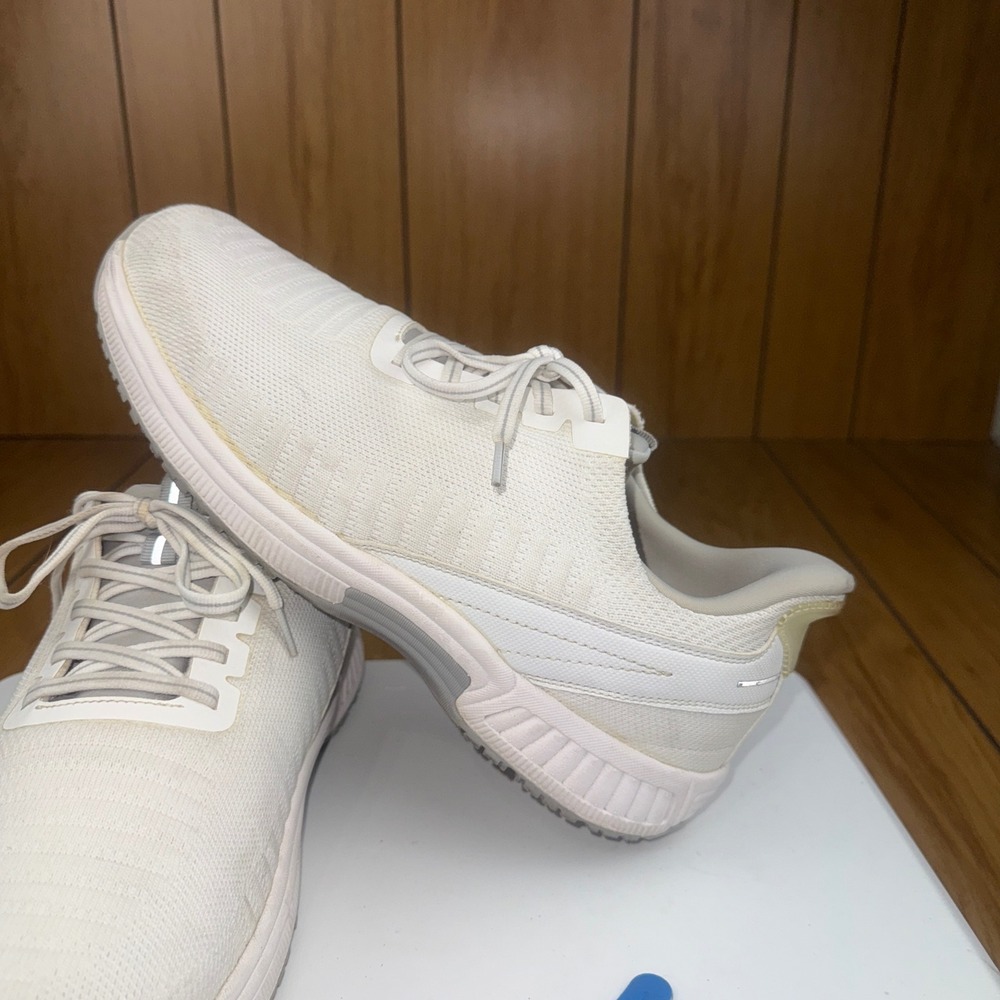 OrthoFeet Mens Wide Comfort Lace Up‎ Athletic Sneakers Shoes Size 10 2E White